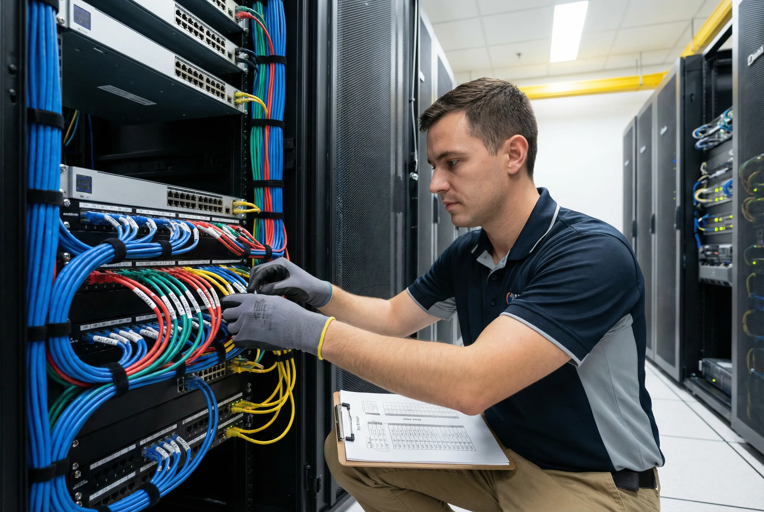 Network Cabling and Labeling Installation