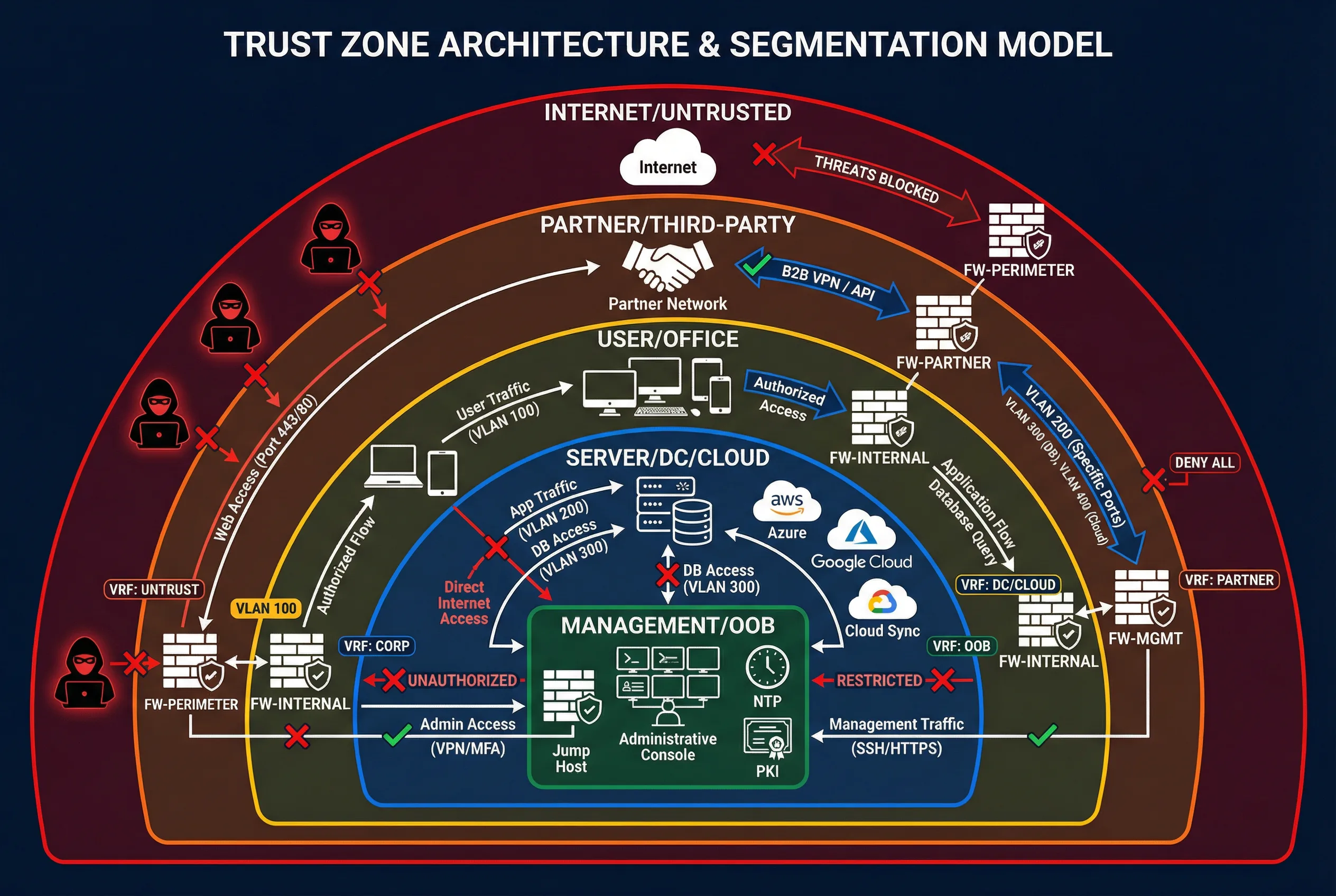 Trust Zone Architecture and Segmentation Model