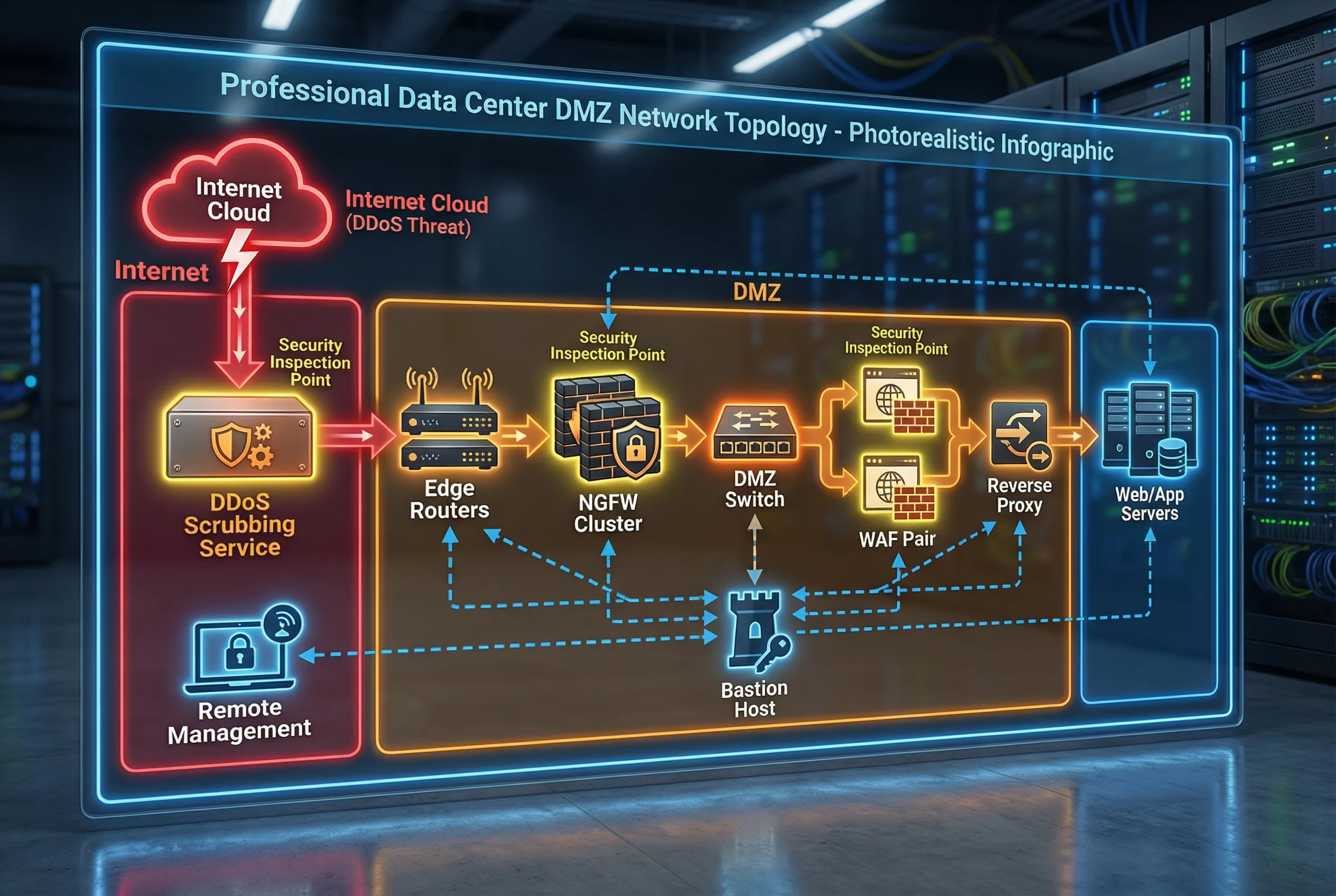Data Center DMZ Network Topology